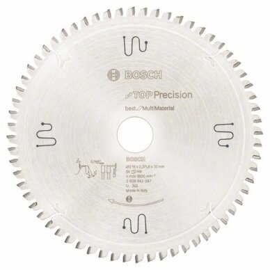 Bosch Disk.pjūkl.diskas 216 x 30 x 2,3 mm, 64 Bosch Disk.pjūkl.diskas 216 x 30 x 2,3 mm, 64