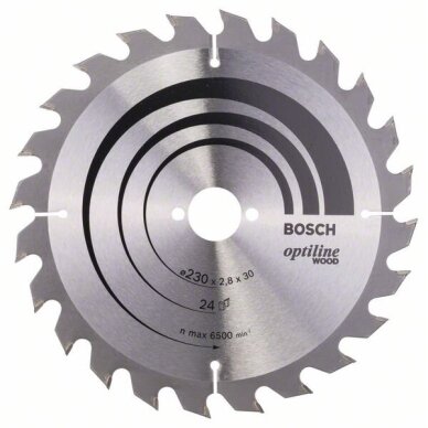 Bosch Disk.pjūkl.diskas 230x30mm Optiline Wood Bosch Disk.pjūkl.diskas 230x30mm Optiline Wood