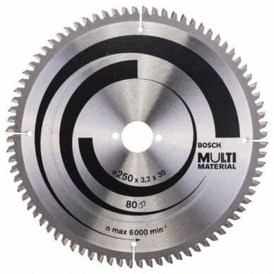 Bosch Disk.pjūkl.diskas 250x30 Multi material Bosch Disk.pjūkl.diskas 250x30 Multi material