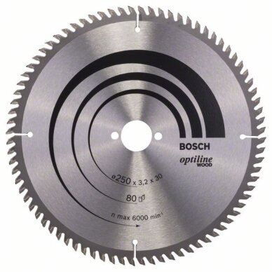 Bosch Disk.pjūkl.diskas 250x30 staklėms Bosch Disk.pjūkl.diskas 250x30 staklėms
