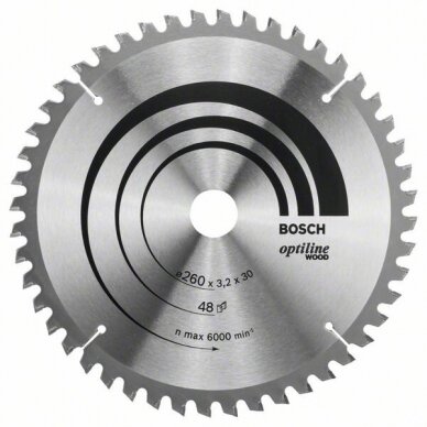 Bosch Disk.pjūkl.diskas 260x30 mm, medžiui