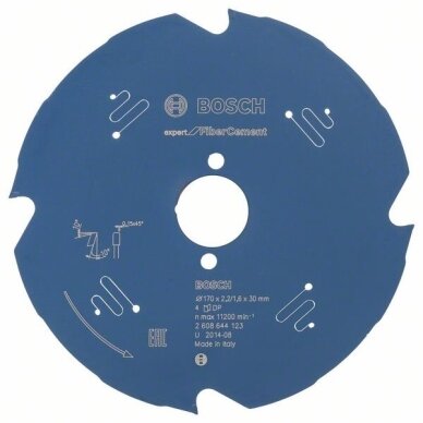 Bosch Disk.pjūkl.diskas FiberC. 170x30x2.2/1.6xZ4 Bosch Disk.pjūkl.diskas FiberC. 170x30x2.2/1.6xZ4