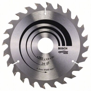 Bosch Disk.pjūkl.diskas165x30mm Optiline Wood Bosch Disk.pjūkl.diskas165x30mm Optiline Wood