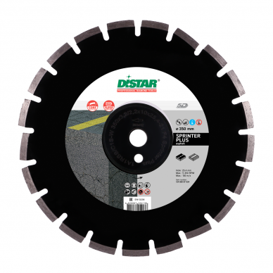 Distar deimantinio pjovimo diskas asfaltui Ø400x25,4 Distar deimantinio pjovimo diskas asfaltui Ø400x25,4