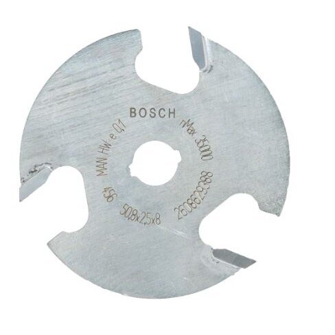 Diskinė griovelių freza Bosch, 8 mm, D1 50,8 mm, L 2,5mm, 2608629388 Diskinė griovelių freza Bosch, 8 mm, D1 50,8 mm, L 2,5mm, 2608629388