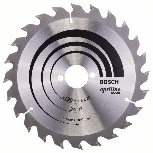 Bosch Disk.pjūkl.diskas 190x30m Optiline Wood Bosch Disk.pjūkl.diskas 190x30m Optiline Wood