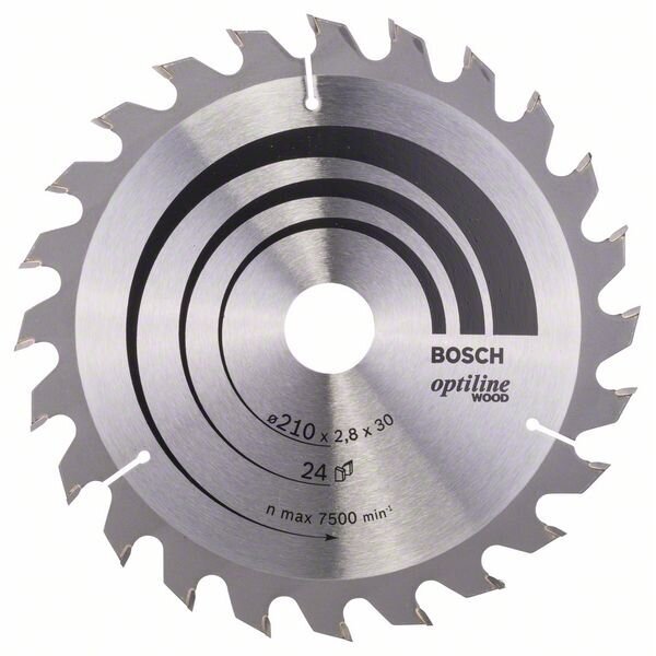 Bosch Disk.pjūkl.diskas 210x30m Optiline Wood