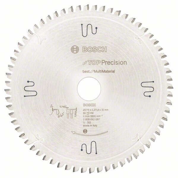 Bosch Disk.pjūkl.diskas 216 x 30 x 2,3 mm, 64