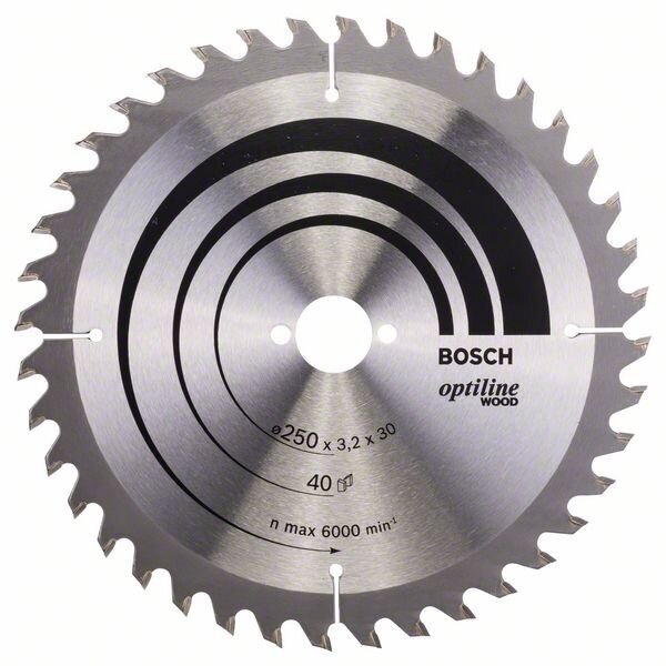 Bosch Disk.pjūkl.diskas 250x30m Optiline Wood Bosch Disk.pjūkl.diskas 250x30m Optiline Wood