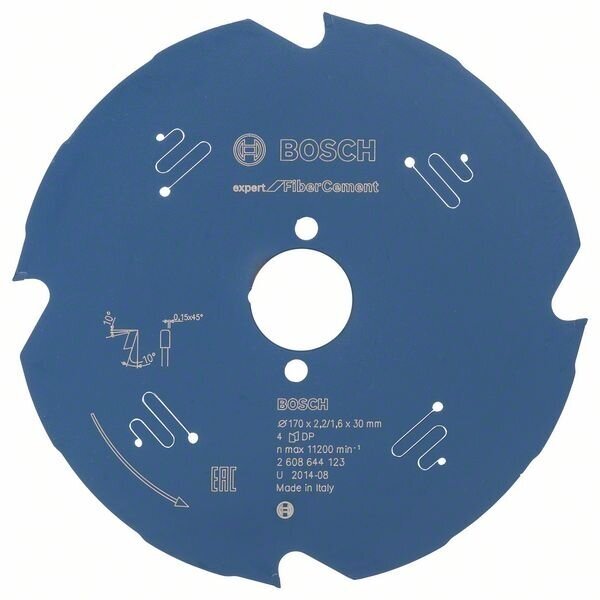 Bosch Disk.pjūkl.diskas FiberC. 170x30x2.2/1.6xZ4