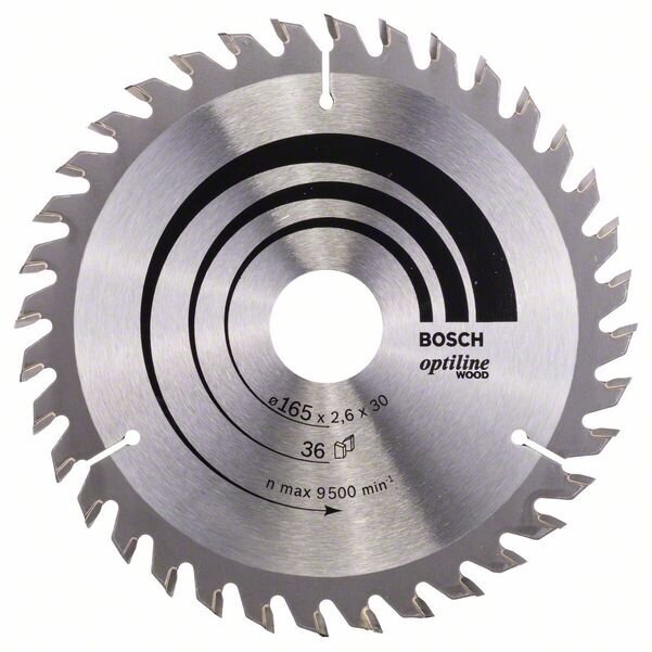 Bosch Disk.pjūkl.diskas 165x30 Optiline Wood Bosch Disk.pjūkl.diskas 165x30 Optiline Wood