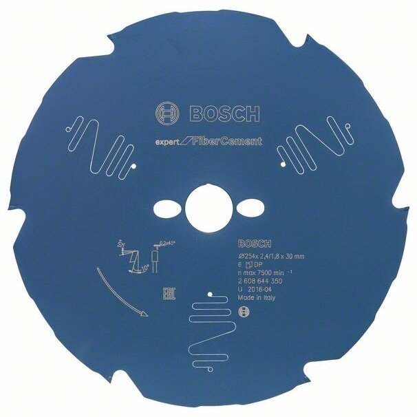 Bosch Disk.pjūkl.diskas FiberC. 254x30/25,4 mm,Z6 Bosch Disk.pjūkl.diskas FiberC. 254x30/25,4 mm,Z6
