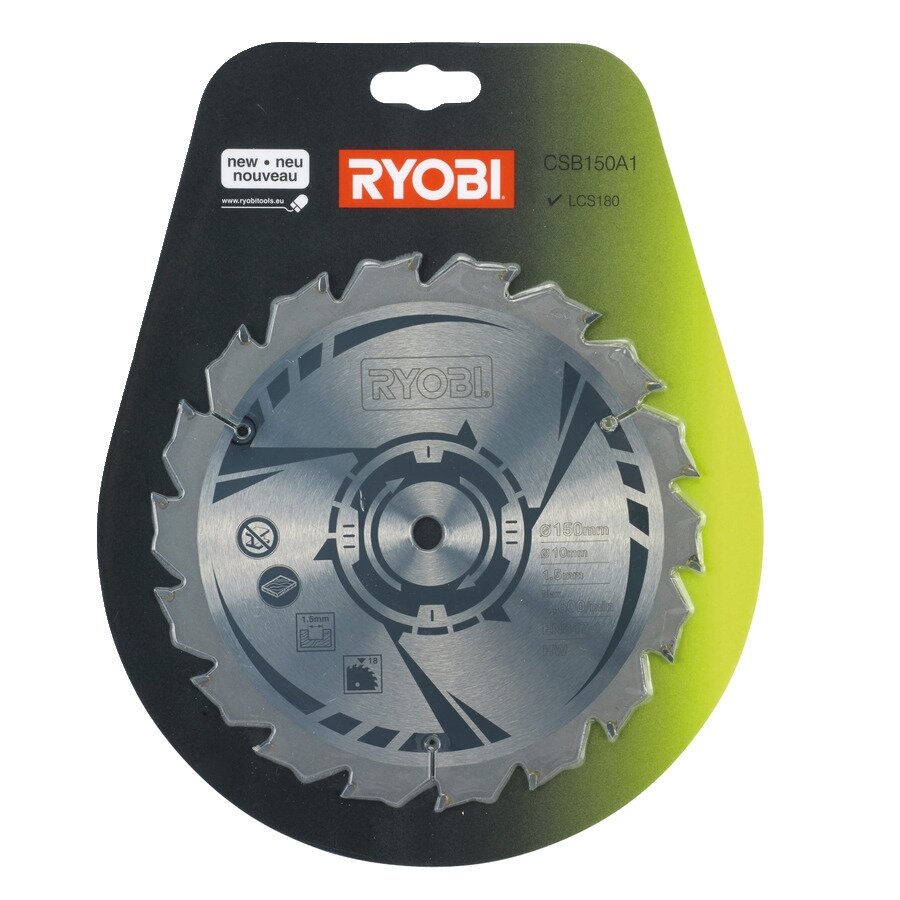 Diskinio pjūklo geležtė, 150 mm Ryobi CSB150A1 Diskinio pjūklo geležtė, 150 mm Ryobi CSB150A1