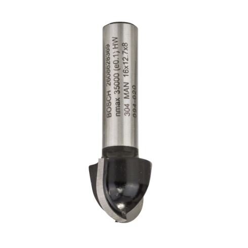 Dvipusė pusapvalė freza Bosch H R=8 mm, l=13 mm, 2608628369 Dvipusė pusapvalė freza Bosch H R=8 mm, l=13 mm, 2608628369