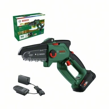 Bosch EasyChain18V-15-7,1x2,5Ah Grandininis pjūklas akku Bosch EasyChain18V-15-7,1x2,5Ah Grandininis pjūklas akku
