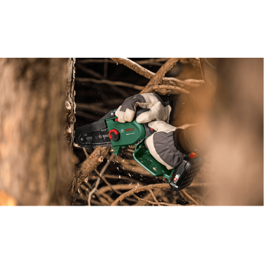 Bosch EasyChain18V-15-7,1x2,5Ah Grandininis pjūklas akku Bosch EasyChain18V-15-7,1x2,5Ah Grandininis pjūklas akku