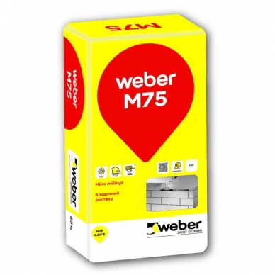 weber M75 Cementinis mūro mišinys 1000 kg didmaišis weber M75 Cementinis mūro mišinys 1000 kg didmaišis