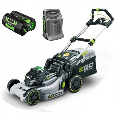 EGO POWER + LM1903E-SP 47CM akumuliatorinė savaeigė vejapjovė (56V 5.0Ah akum.)