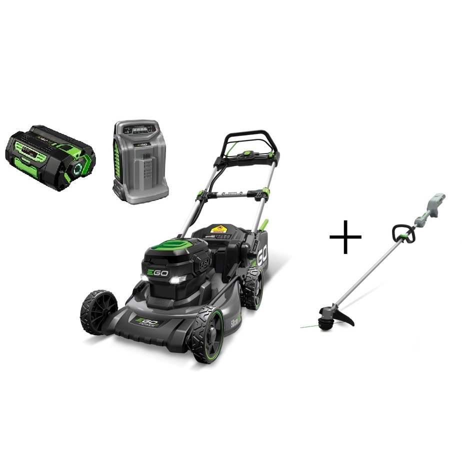 EGO POWER + LM2021E-SP, 50CM akumuliatorinė savaeigė vejapjovė (56V 5.0Ah akum.) + ST1300E TRIMERIS EGO POWER + LM2021E-SP, 50CM akumuliatorinė savaeigė vejapjovė (56V 5.0Ah akum.) + ST1300E TRIMERIS