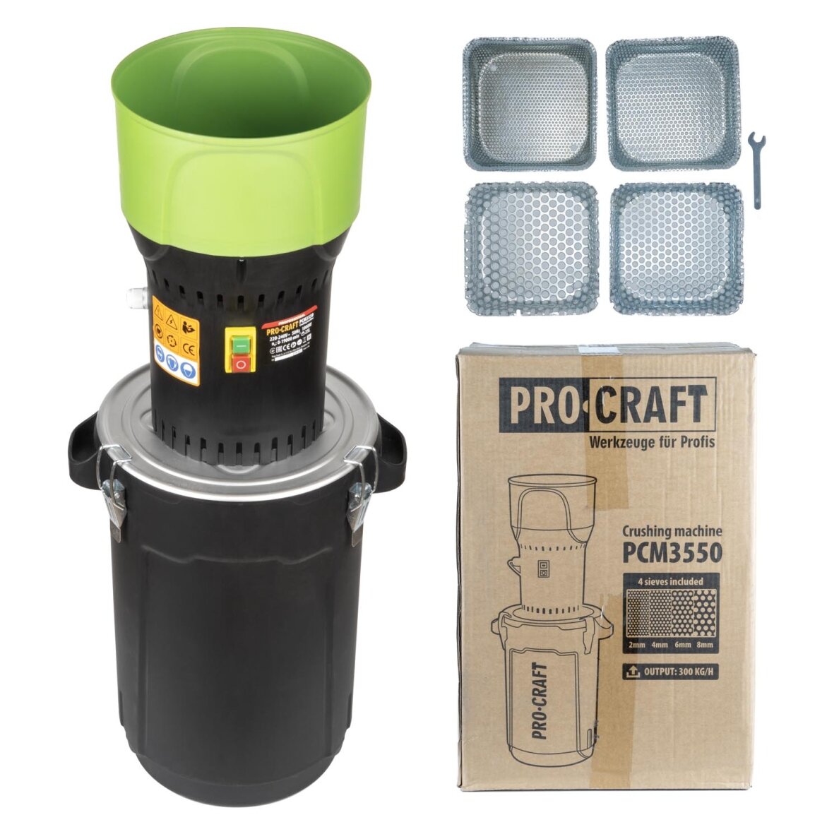 Elektrinis grūdų smulkintuvas „ProCraft PCM3550” Elektrinis grūdų smulkintuvas „ProCraft PCM3550”