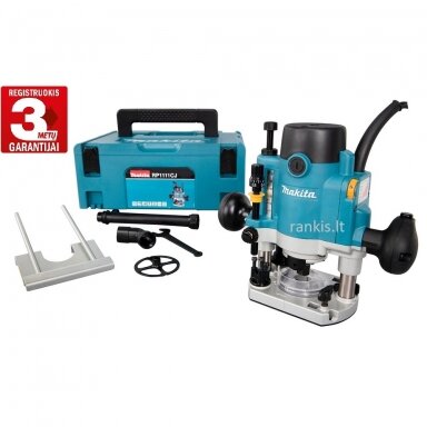 Elektrinė vertikali freza Makita RP1111CJ, 1100W, 8 mm Elektrinė vertikali freza Makita RP1111CJ, 1100W, 8 mm