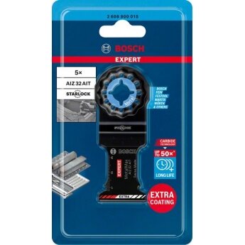 „EXPERT MetalMax AIZ 32 AIT“ daugiafunkcio įrankio geležtė, 40 x 32 mm, 5 vnt. „EXPERT MetalMax AIZ 32 AIT“ daugiafunkcio įrankio geležtė, 40 x 32 mm, 5 vnt.