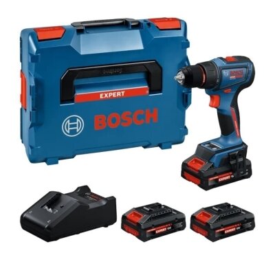 Akumuliatorinis gręžtuvas-suktuvas Bosch EXSR18V-90 3x4 EXBA, GAL 18V-40, LB 06019R2102 Akumuliatorinis gręžtuvas-suktuvas Bosch EXSR18V-90 3x4 EXBA, GAL 18V-40, LB 06019R2102