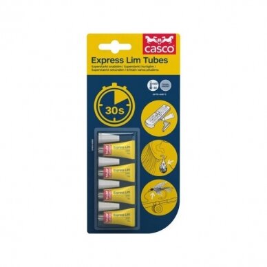 Casco Expresslim Tube klijai ( 4x0,5GR) Casco Expresslim Tube klijai ( 4x0,5GR)