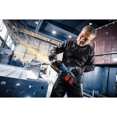 Akumuliatorinė kampinio šlifavimo mašina Bosch EXWS18V2-230P Solo, XL-LB 06019L8000 3