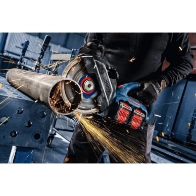 Akumuliatorinė kampinio šlifavimo mašina Bosch EXWS18V2-230P Solo, XL-LB 06019L8000 2 Akumuliatorinė kampinio šlifavimo mašina Bosch EXWS18V2-230P Solo, XL-LB 06019L8000 2