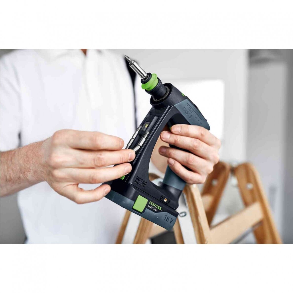 Festool Akumuliatorinis gręžtuvas-suktuvas CXS 18 C 3,0-Plus 7 Festool Akumuliatorinis gręžtuvas-suktuvas CXS 18 C 3,0-Plus 7