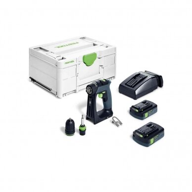 Festool Akumuliatorinis gręžtuvas-suktuvas CXS 18 C 3,0-Plus Festool Akumuliatorinis gręžtuvas-suktuvas CXS 18 C 3,0-Plus