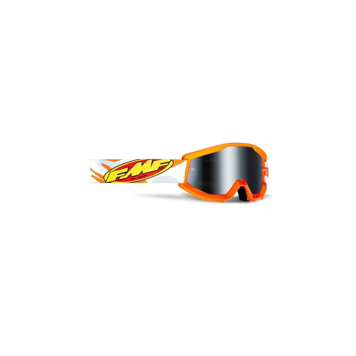 FMF PowerCore ASSAULT Grey - Mirror Silver Lens akiniai