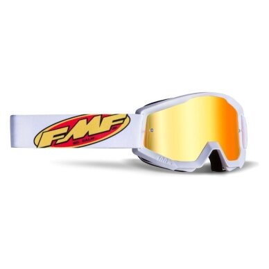 FMF Goggles Powercore Core White (Mirror) akiniai FMF Goggles Powercore Core White (Mirror) akiniai