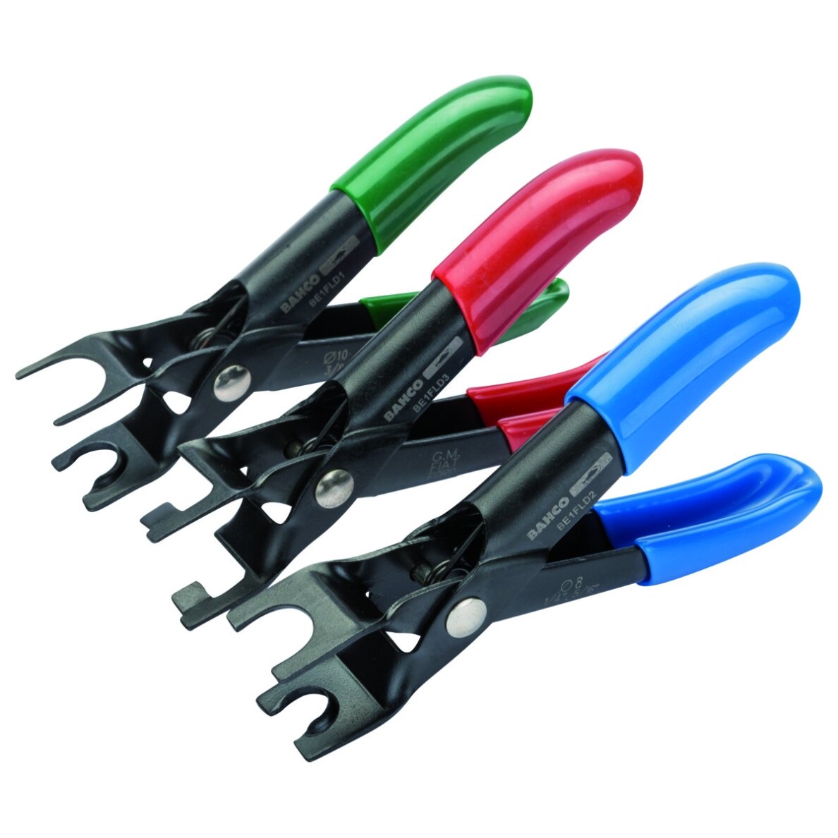 Fuel line disconnecting pliers et 3 pcs diam. 8-10mm