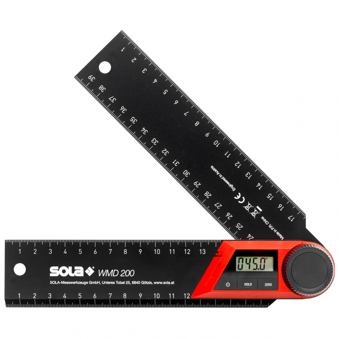 SOLA WMD 200 Skaitmeninis kampamatis 20 cm SOLA WMD 200 Skaitmeninis kampamatis 20 cm