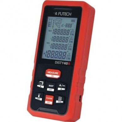 FUTECH DISTY 40 Lazerinis Atstumų Matuoklis Raudonas spindulys FUTECH DISTY 40 Lazerinis Atstumų Matuoklis Raudonas spindulys