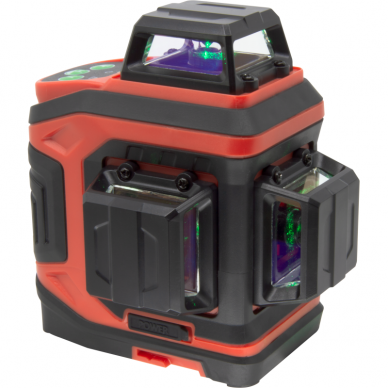 Futech Multicross 3D Brave žalias 3D lazerinis nivelyras (Su Ličio jonų baterija) 1