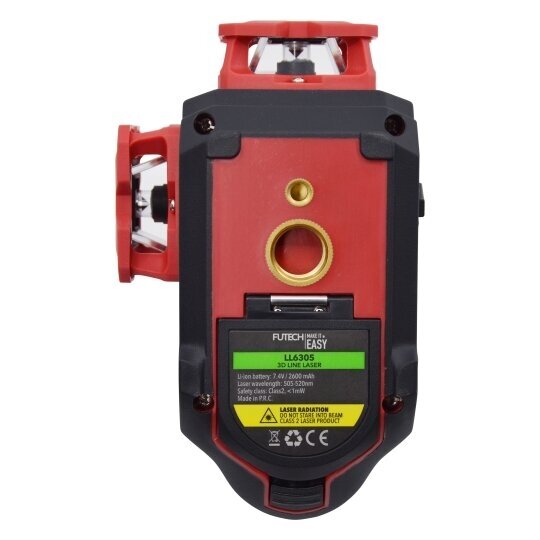 FUTECH LL6305 3 x 360° Žalias Lazererinis Matuoklis (Komplekte: Baterija (7,4 V 2600 mAh) ličio jonų) 2 FUTECH LL6305 3 x 360° Žalias Lazererinis Matuoklis (Komplekte: Baterija (7,4 V 2600 mAh) ličio jonų) 2