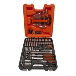 Galvų, priedų bei įrankių komplektas su siauragalvėmis terkšlėmis 1/2" ir 1/4" 103 vnt Galvų, priedų bei įrankių komplektas su siauragalvėmis terkšlėmis 1/2" ir 1/4" 103 vnt