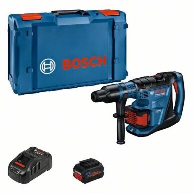 Bosch GBH 18V-40 C akumuliatorinis SDS MAX perforatorius 2x8.0Ah ProC GAL 1880CV, L-boxx XL