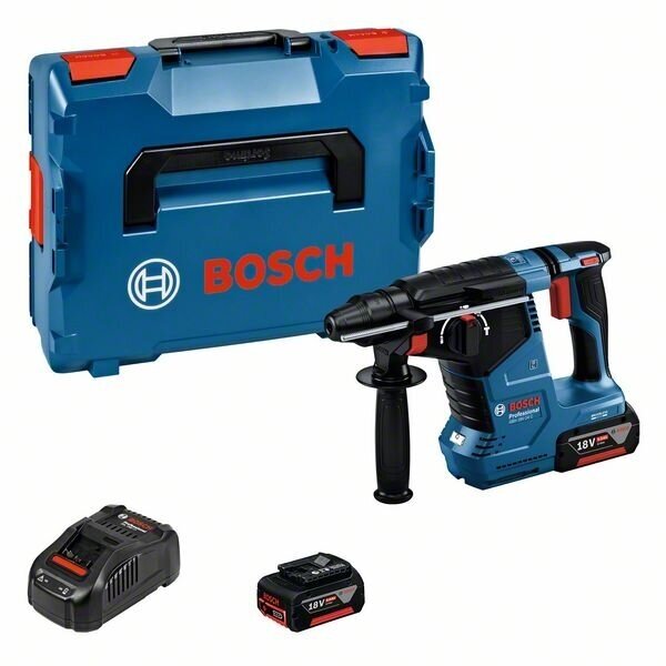 Bosch GBH 18V-24 C akumuliatorinis perforatorius (18V 2x5.0Ah, GAL 1880; LB) Bosch GBH 18V-24 C akumuliatorinis perforatorius (18V 2x5.0Ah, GAL 1880; LB)