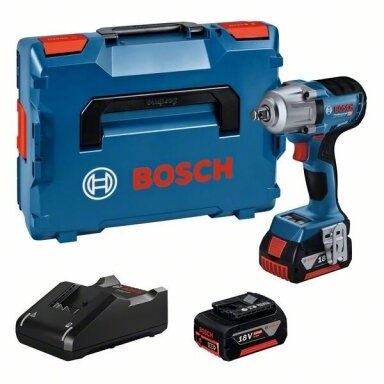Bosch GDS 18V-450 HC akumuliatorinis smūginis veržliaraktis 2x5.0Ah GAL 18V-40, LB Bosch GDS 18V-450 HC akumuliatorinis smūginis veržliaraktis 2x5.0Ah GAL 18V-40, LB