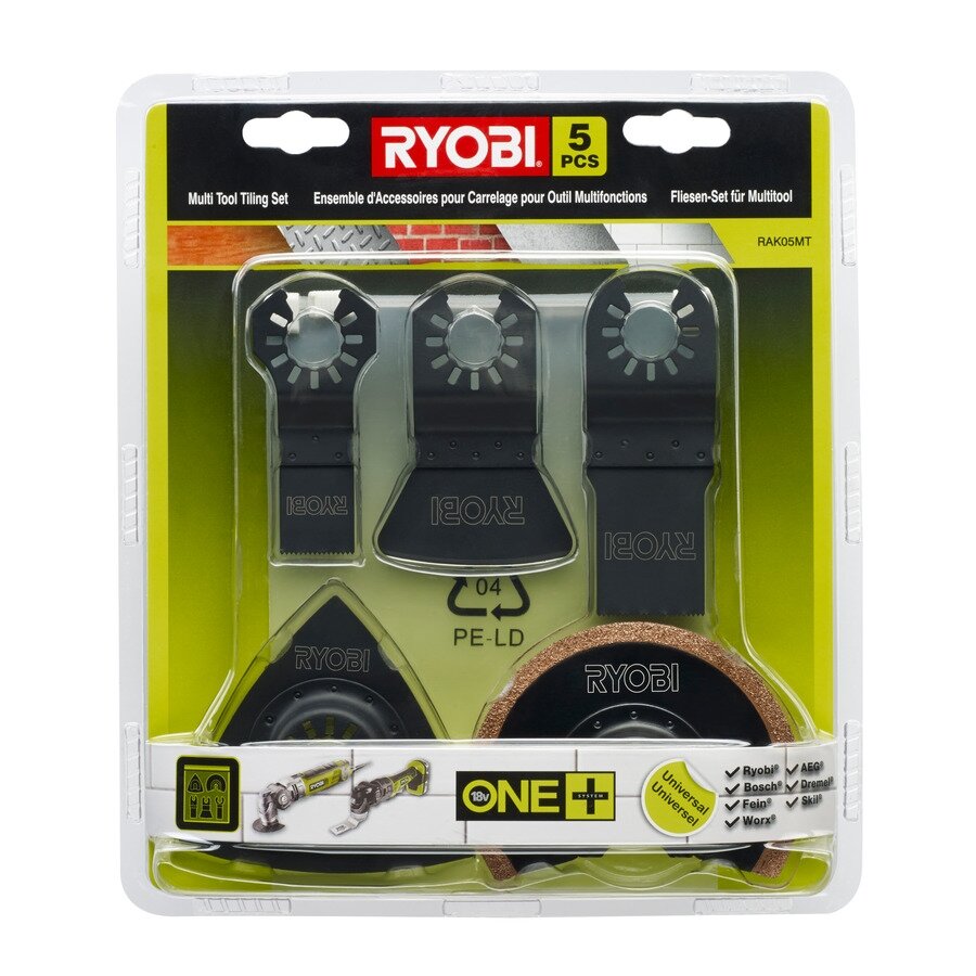 Geležčių komplektas Ryobi RAK05MT, 5 VNT. Geležčių komplektas Ryobi RAK05MT, 5 VNT.