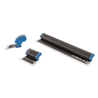 Glaistyklė Flexogrip AluStar - lanksti, nerūdyjamčio plieno keičiamais ašmenimis, aliuminio korpusas Storch | 280x0,3mm
