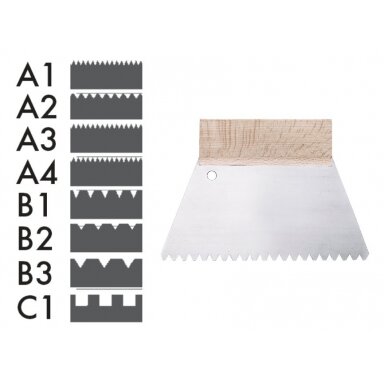 Glaistyklė trapecinė Ciret | 180mm, vidutinių-stambių dantų B2 Glaistyklė trapecinė Ciret | 180mm, vidutinių-stambių dantų B2