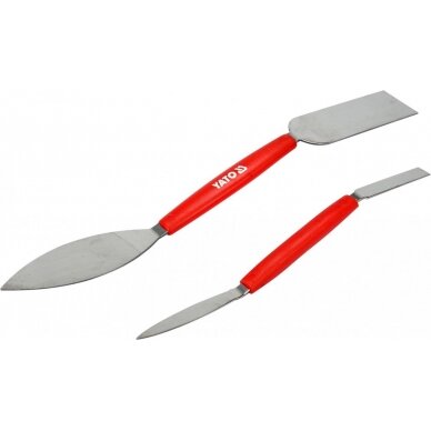 Glaistikliai dvipusiai siūlėms 2vnt Yato | 8 x 192 mm ir 26 x 254 mm Glaistikliai dvipusiai siūlėms 2vnt Yato | 8 x 192 mm ir 26 x 254 mm