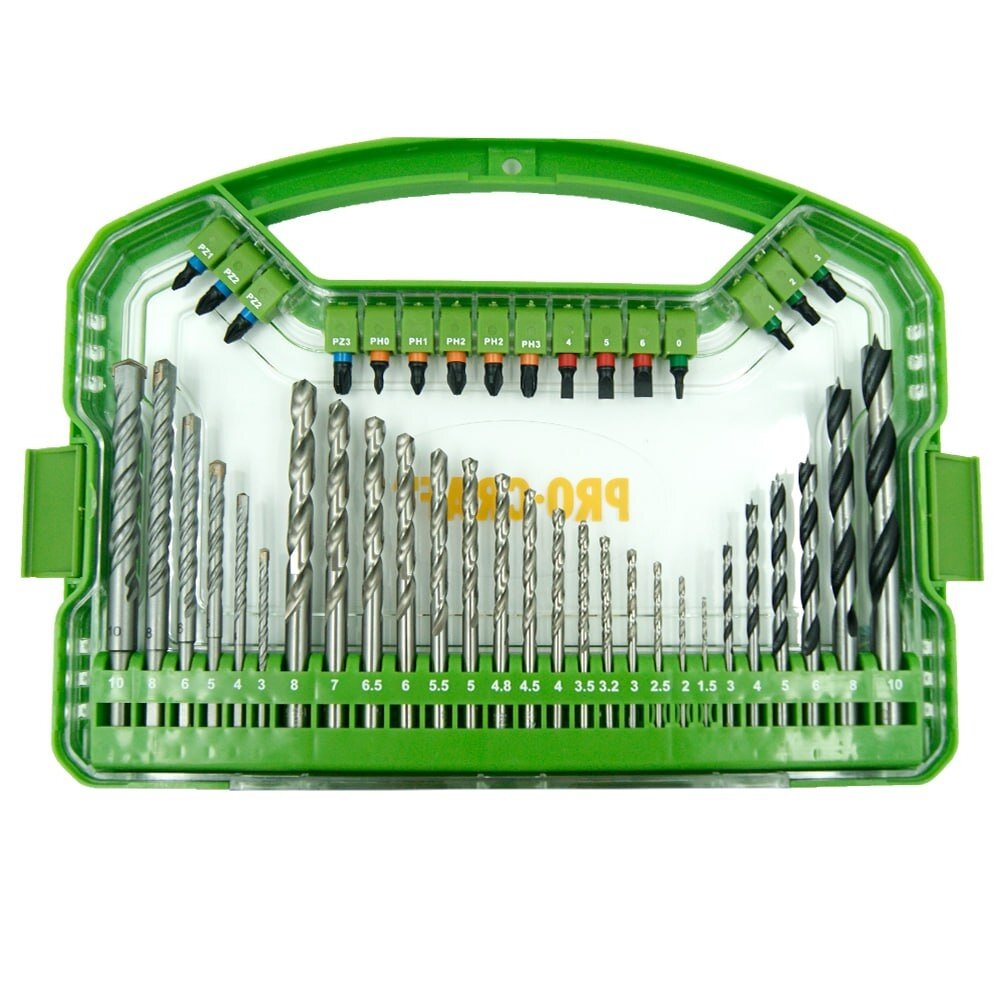 Grąžtų ir antgalių rinkinys „ProCraft DBS-101” 2 Grąžtų ir antgalių rinkinys „ProCraft DBS-101” 2