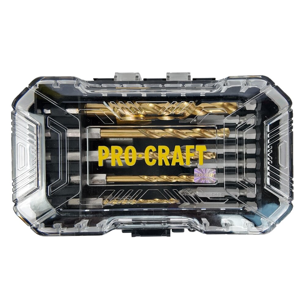 Grąžtų ir antgalių rinkinys „ProCraft DBS-18” 7 Grąžtų ir antgalių rinkinys „ProCraft DBS-18” 7