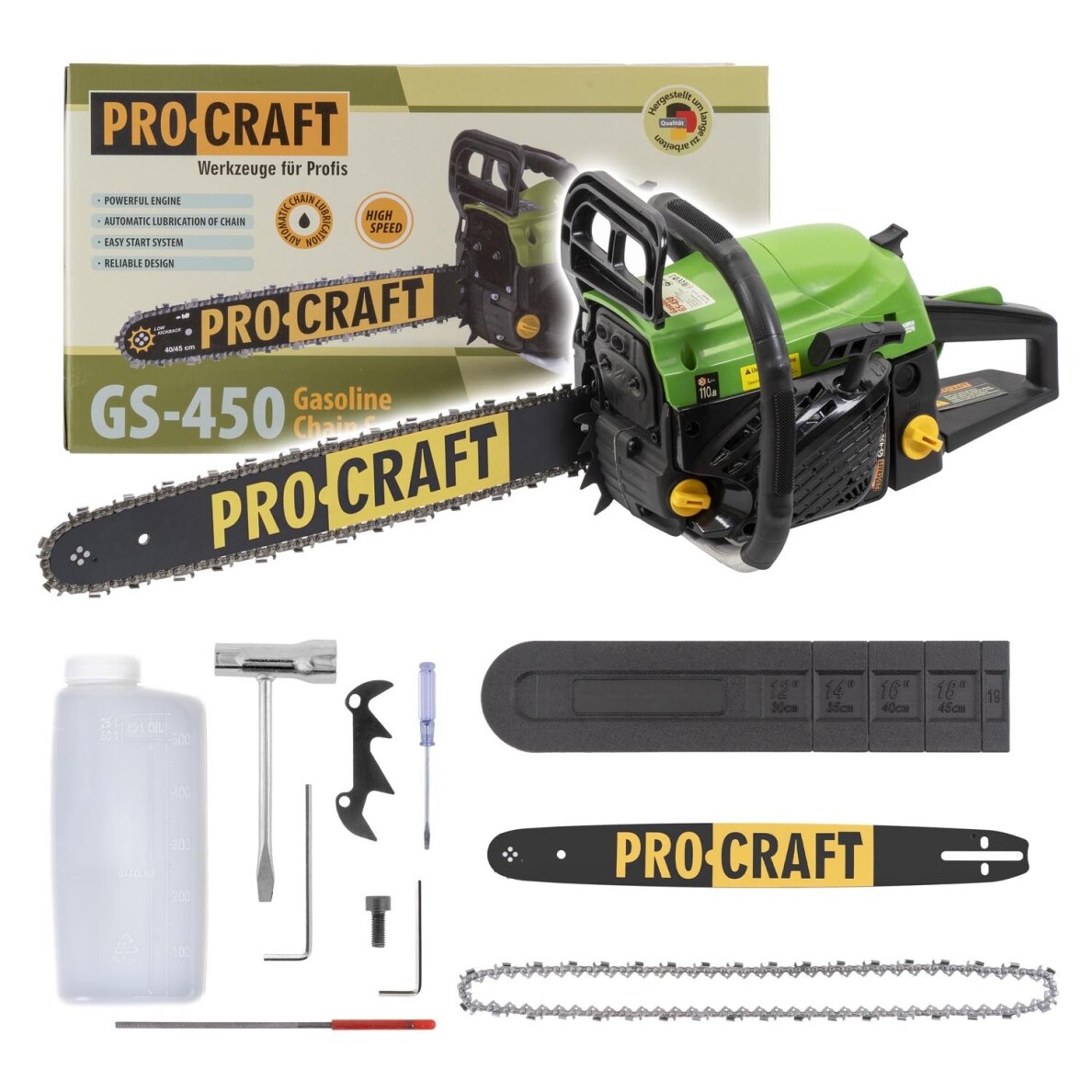 Grandininis pjūklas „ProCraft GS-450” Grandininis pjūklas „ProCraft GS-450”